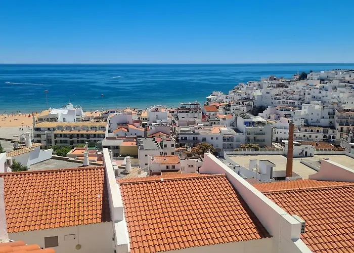 Albufeira, Sea And Old Town View *